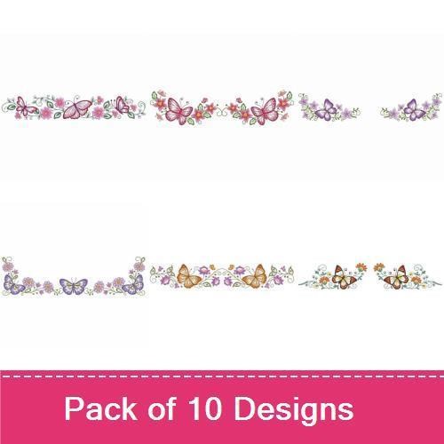 Butterfly Pillowcase Borders