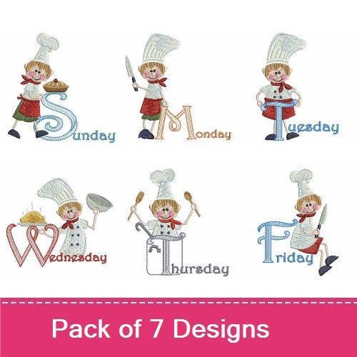 Days Of The Week Chef Boy