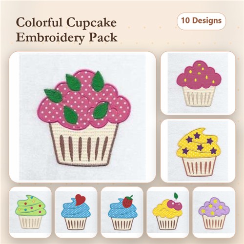 Applique Cupcakes