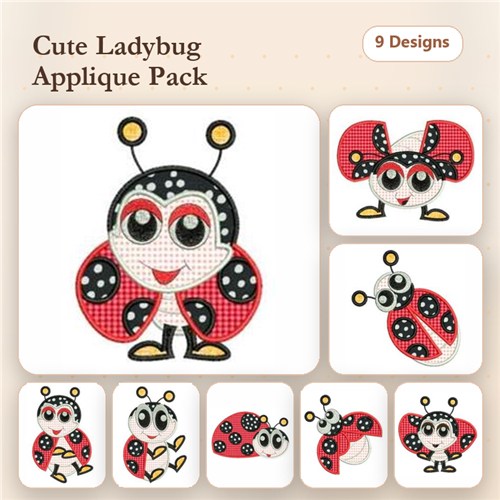 Applique Ladybugs