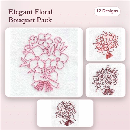 Continuous Line Bouquets
