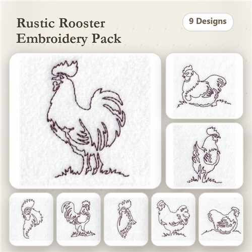 Continuous Line Chickens