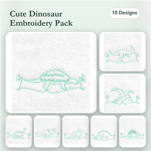 Continuous Line Dino Borders