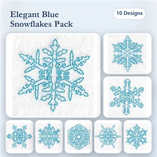 Continuous Line Snowflakes