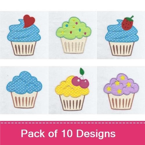 Applique Cupcakes