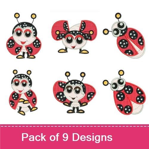 Applique Ladybugs