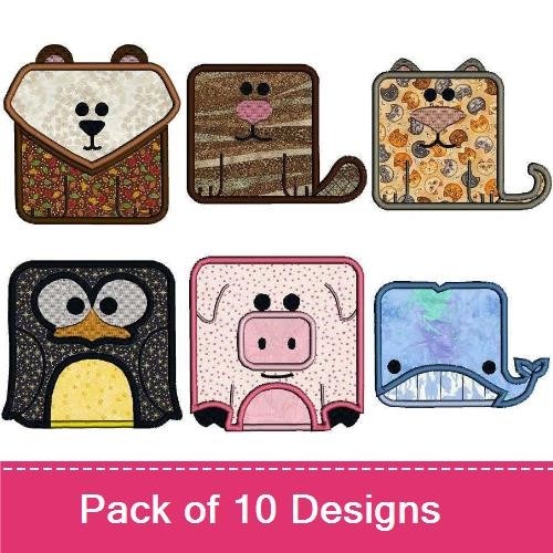 Applique Squared Animals