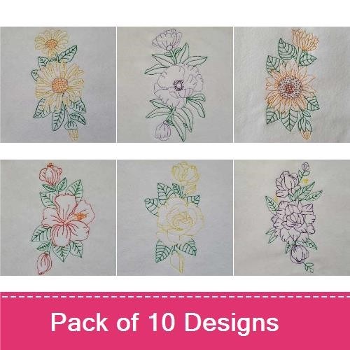 Color Line Flowers