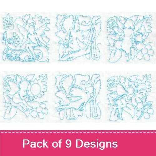 Continuous Line Fairy Blocks