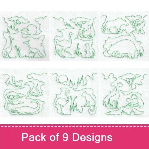 Continuous Line Savanna Blocks