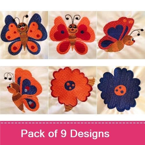 Crazy Quilt Butterflies