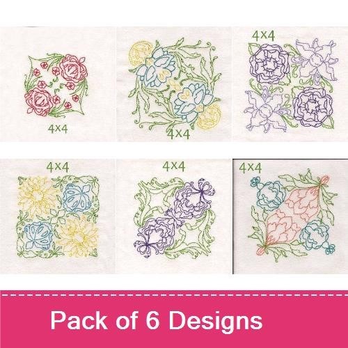 Spring Floral Blocks