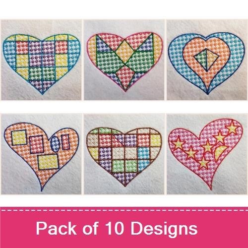 Mosaic Candlewick Hearts