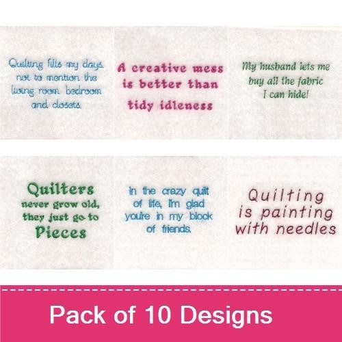 Quilt Sayings