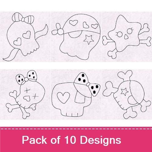 Skulls Redwork