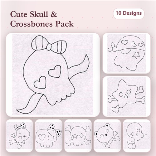 Skulls Redwork