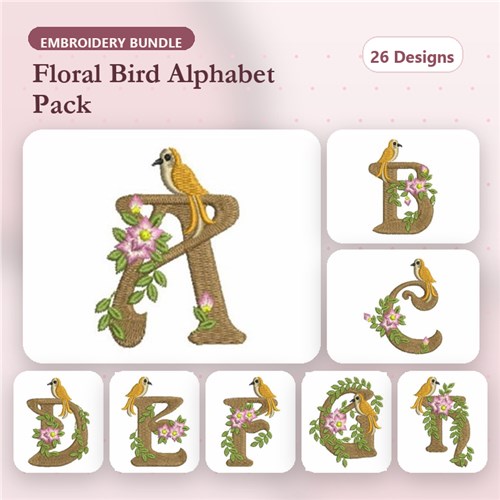 Bird Elegance Alphabet