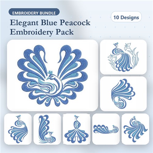Blue Peacocks