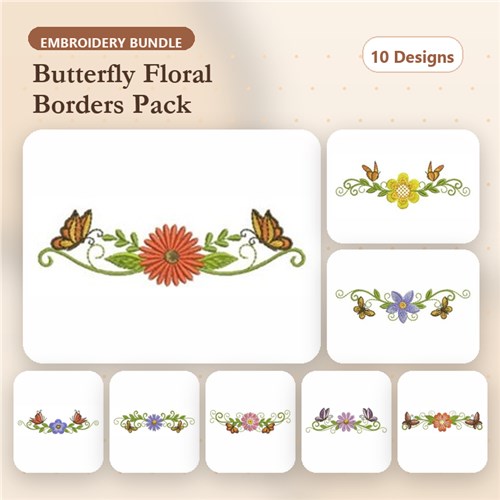 Dancing Butterfly Borders