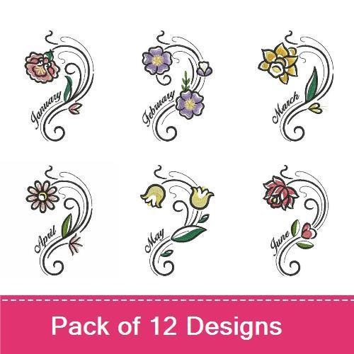Twelve Months Of Flowers