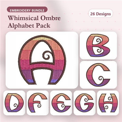 Gradient Alphabets