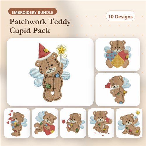 Patchwork Angel Bears