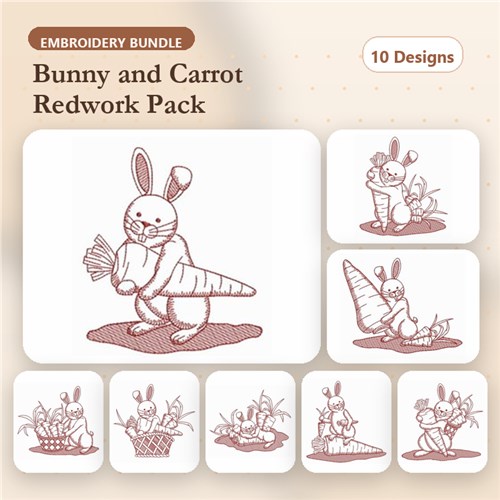 Redwork Bunny