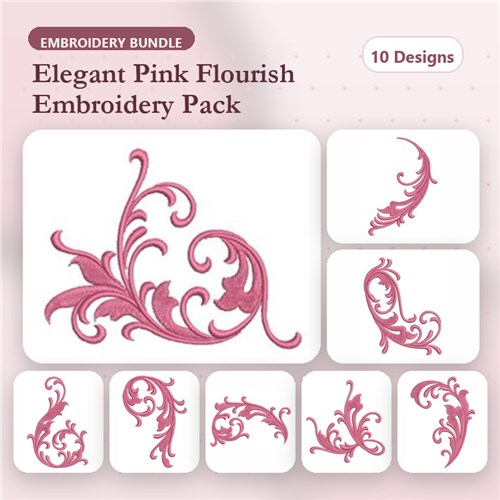 Redwork Curly Deco 2
