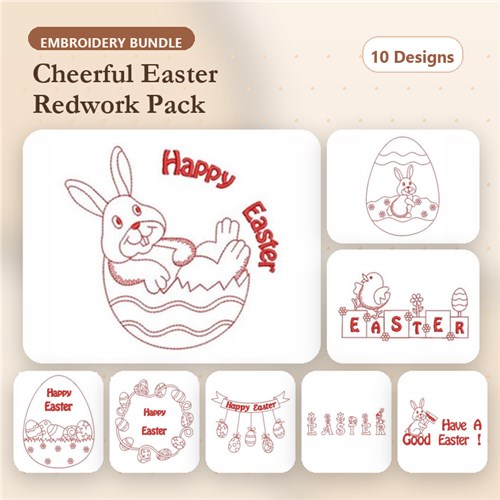 Redwork Easter