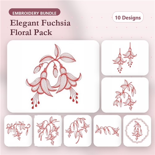 Redwork Fuchsia