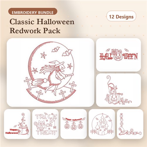 Redwork Halloween