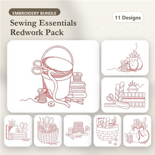 Redwork Sewing Fun