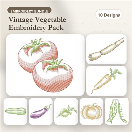 Sketched Vegetables Sketched Vegetables
