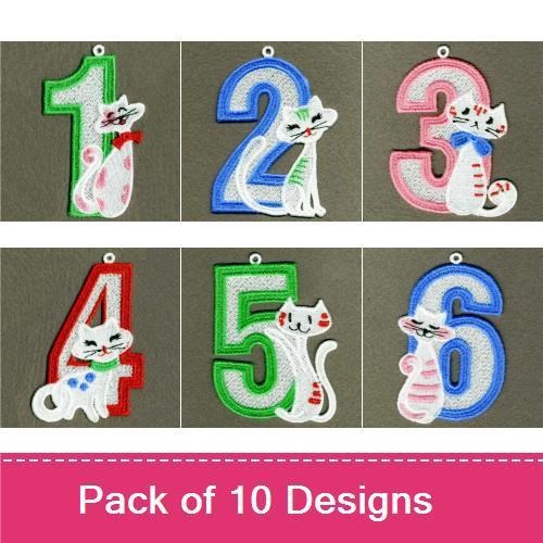 FSL Cat Number Ornaments