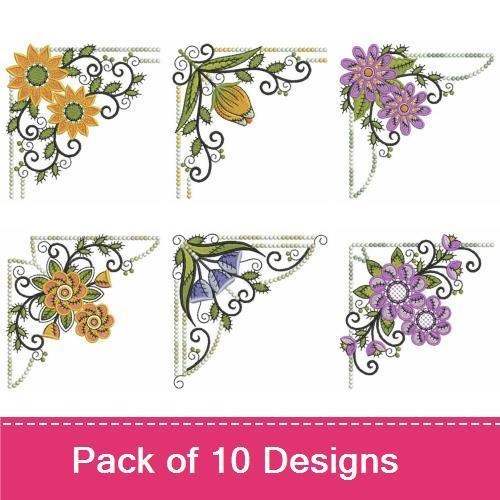 Patchwork Floral Corners