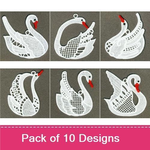 FSL Swan Ornaments
