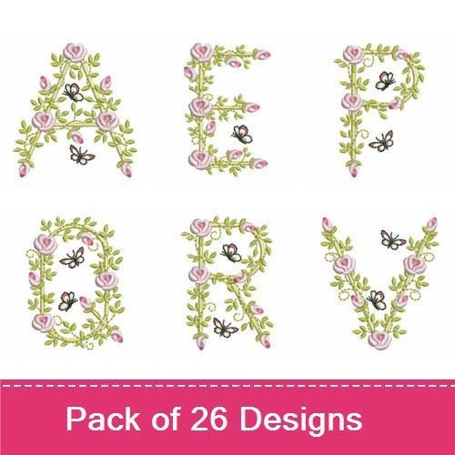 Floral & Butterfly Font