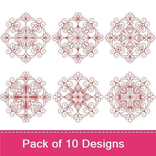 Redwork Fancy Quilt
