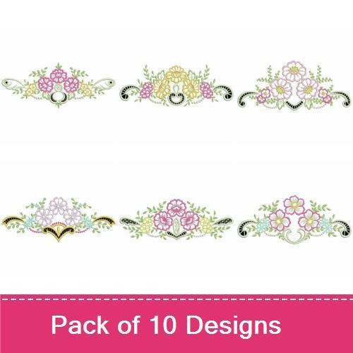Cutwork Floral Borders