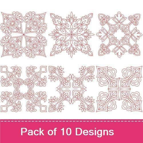 Elegant Redwork Quilts