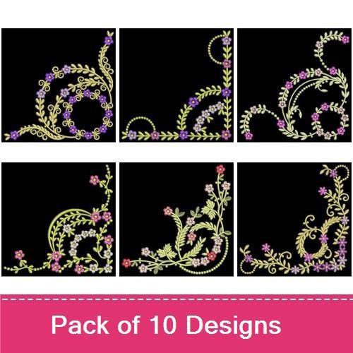 Elegant Flower Corners