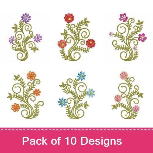 Swirly Floral Deco