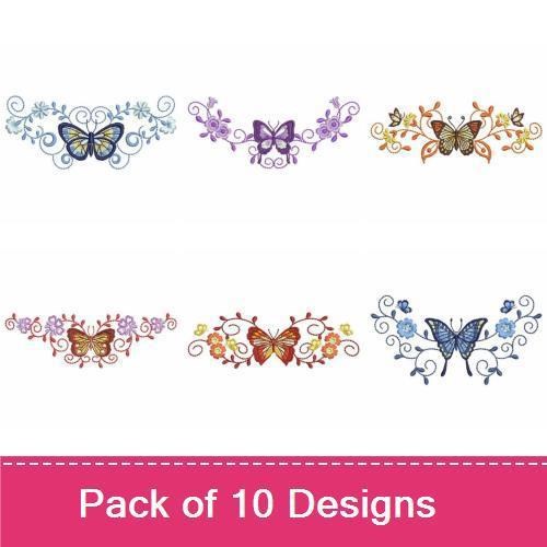Elegant Butterfly Borders