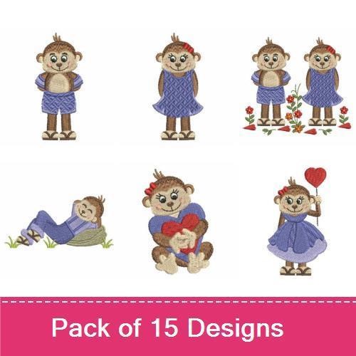Cute Valentine Monkey