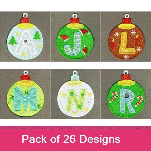FSL Colorful Alphabet Ornaments