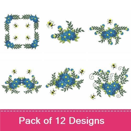 Heirloom Blue Flowers