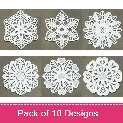 FSL Fancy Flower Doily