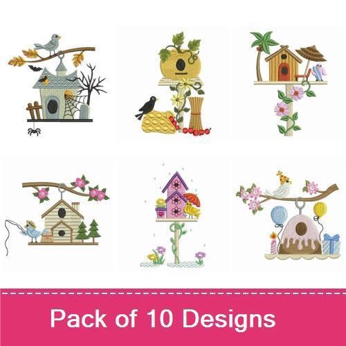 Holiday Bird Houses