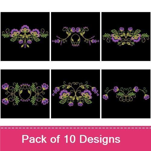 Artistic Flower Borders