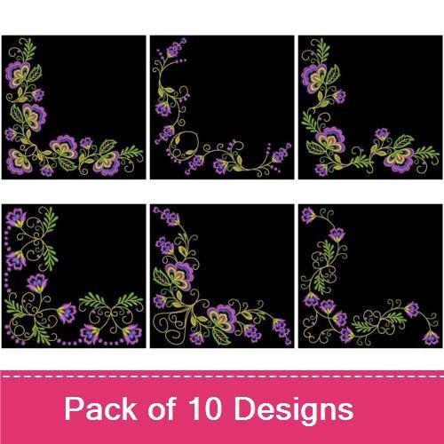 Artistic Flower Corners